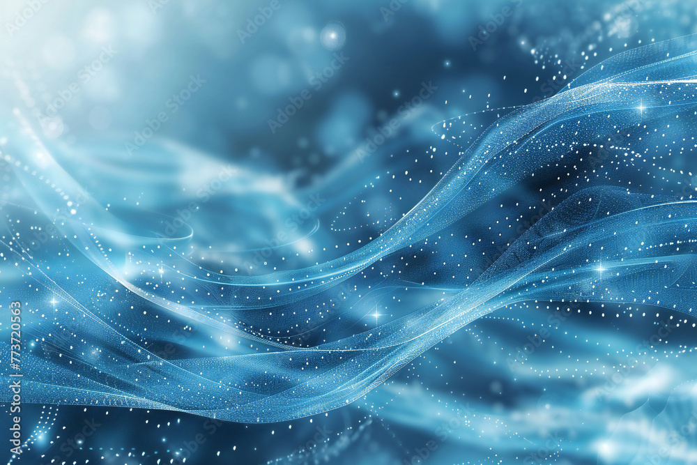 Obraz premium Smart blue tech background