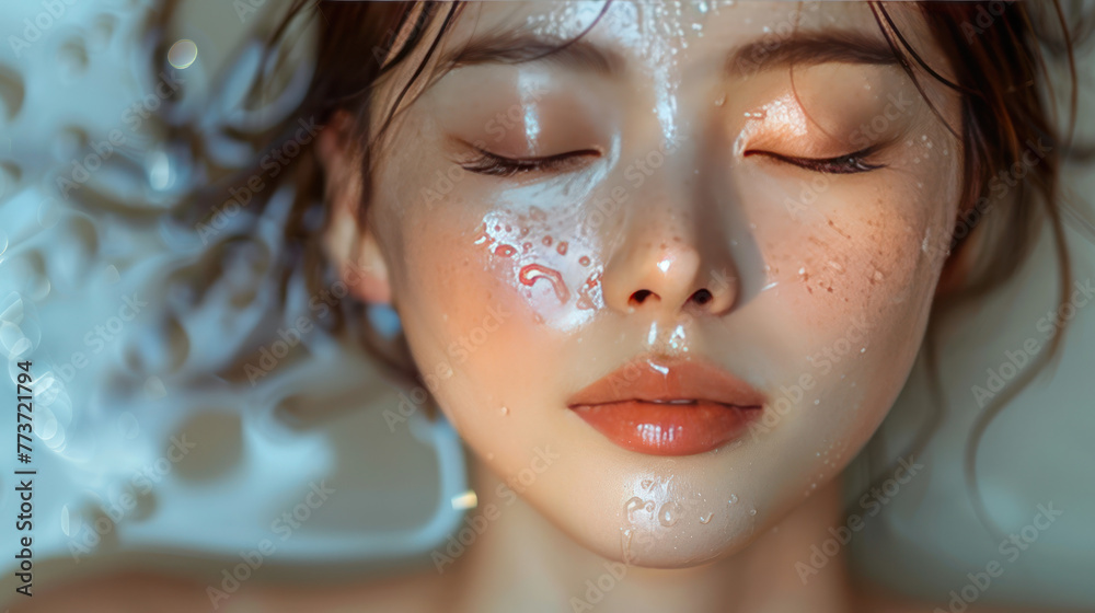 Woman With Eyes Closed, Deep in Thought