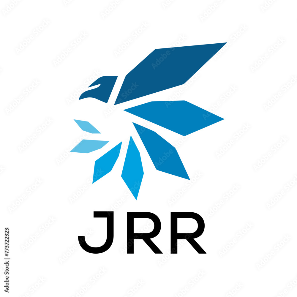 JRR  logo design template vector. JRR Business abstract connection vector logo. JRR icon circle logotype.
