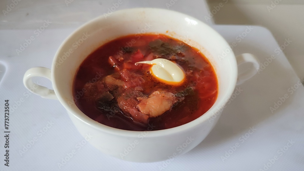 tomato soup in a bowl tomato soup in a bowl