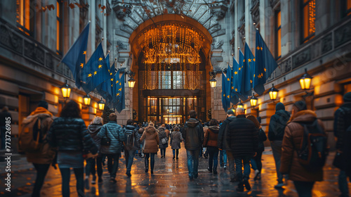 Europe Day. A photo displaying the freedom of European values. © Сергей Шипулин
