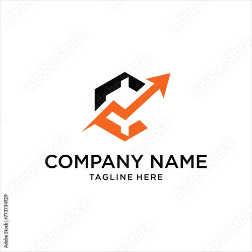 Financial hexagon and arrow logo, design inspiration, illustration, vector Free Download Financial hexagon and arrow logo, design inspiration, illustration, vector - GFXLoad