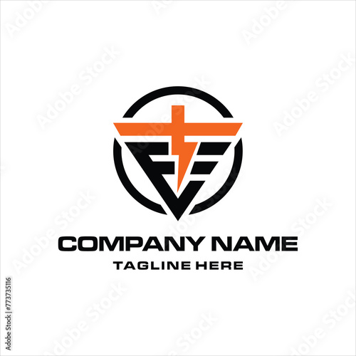 Free Download Electric triangle TE logo, design inspiration, illustration, vector - GFXLoad