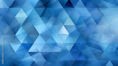 Digital blue and white triangle geometric figure poster web page PPT background