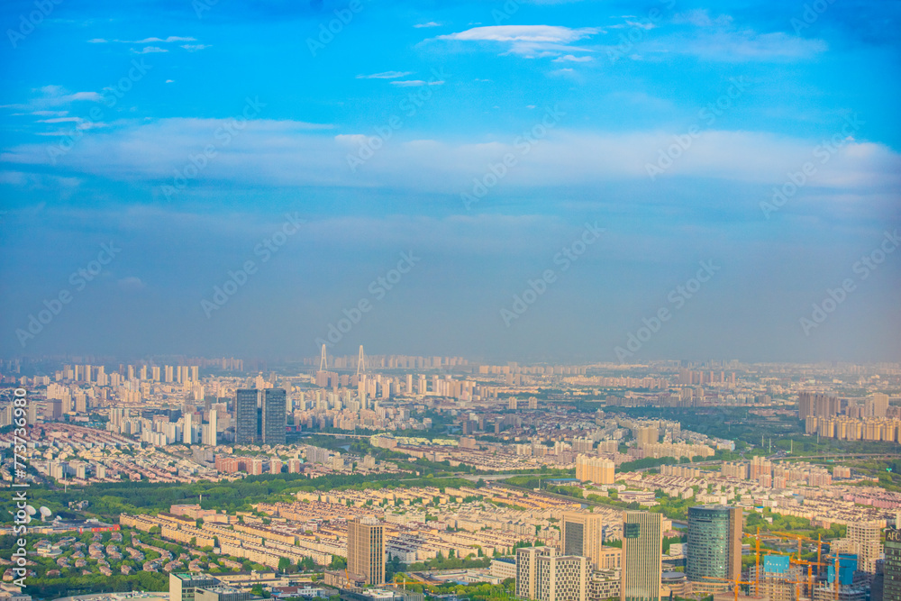 Minhang District, Shanghai-Sky above the city