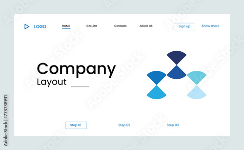 Creative corporate business landing page design