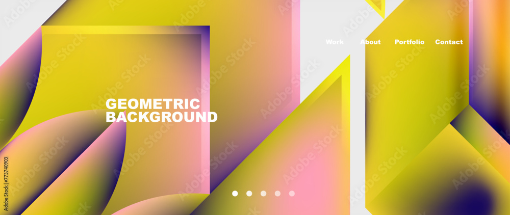 Minimal geometric web site page template design. Vector Illustration For Wallpaper, Banner, Background, Card, Book Illustration, landing page Minimal geometric web site page template design. Vector Illustration For Wallpaper, Banner, Background, Card, Book Illustration, landing page