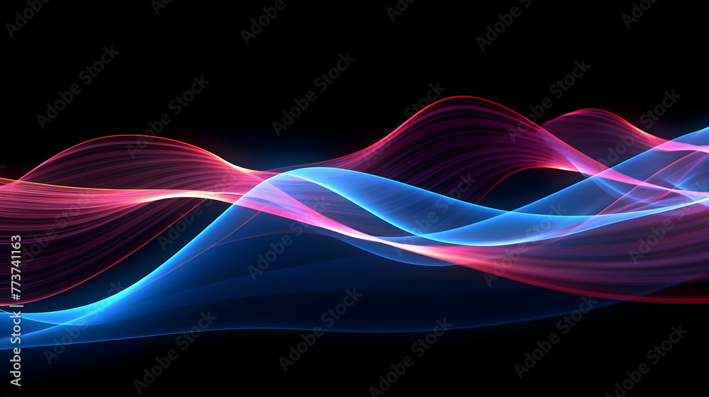 Digital blue purple neon light curve geometric abstract graphics poster web page PPT background Digital blue purple neon light curve geometric abstract graphics poster web page PPT background