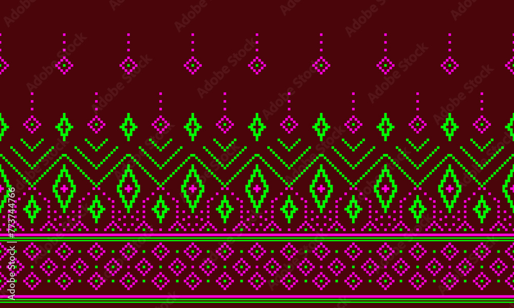 Textile digital design motif pattern ethnic border Mughal paisley abstract shape of baroque geometric ornaments damask suitable for women cloth designs front back and dupata print textile industry.