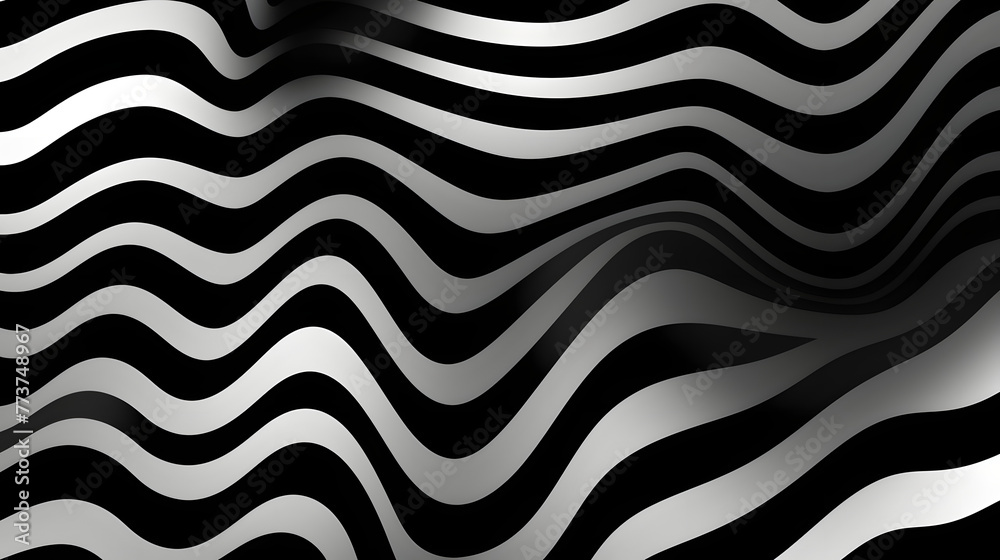 Digital black and white curve zebra pattern geometric abstract graphics poster web page PPT background Digital black and white curve zebra pattern geometric abstract graphics poster web page PPT background