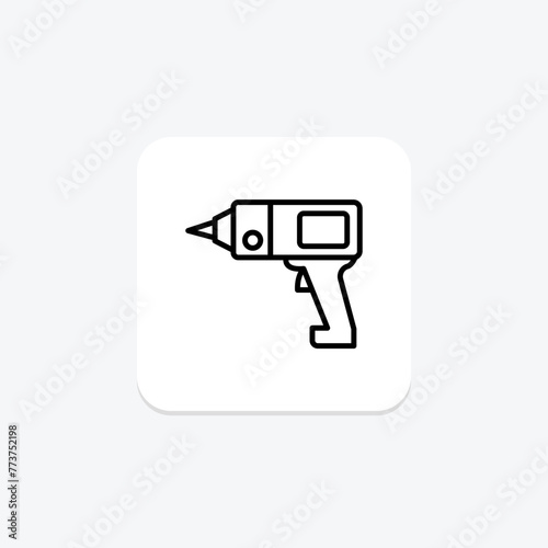 Drill Machine icon, machine, tool, bore, hole, editable vector, pixel perfect, illustrator ai file