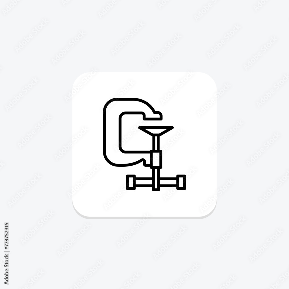 C Clamp icon, clamp, tool, hold, secure, editable vector, pixel perfect, illustrator ai file C Clamp icon, clamp, tool, hold, secure, editable vector, pixel perfect, illustrator ai file
