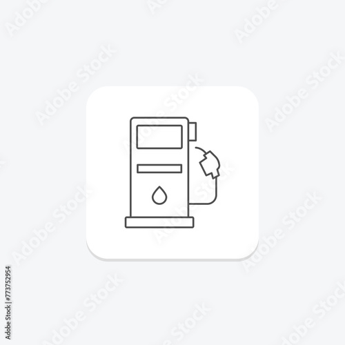Fuels Station icon, station, gas, petrol, fuel, editable vector, pixel perfect, illustrator ai file