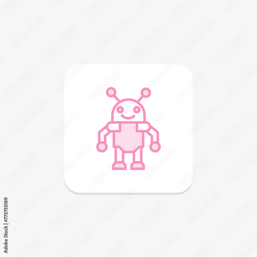 Laboratory Robot icon, robot, science, technology, automation, editable vector, pixel perfect, illustrator ai file Laboratory Robot icon, robot, science, technology, automation, editable vector, pixel perfect, illustrator ai file