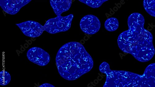 Abstract liquid background motion. 4k video animated