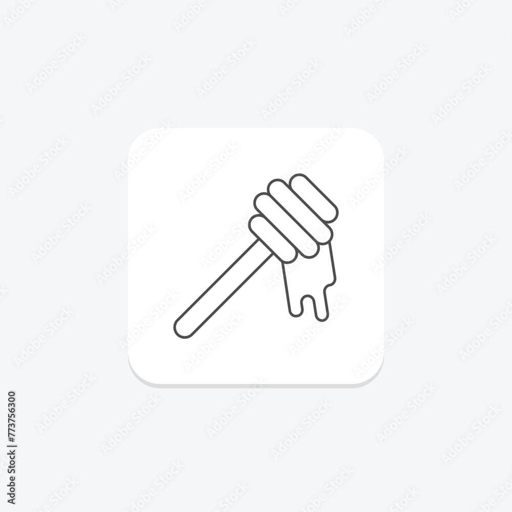 Honey Dipper icon, honey, dipper, kitchen, utensil, editable vector, pixel perfect, illustrator ai file Honey Dipper icon, honey, dipper, kitchen, utensil, editable vector, pixel perfect, illustrator ai file