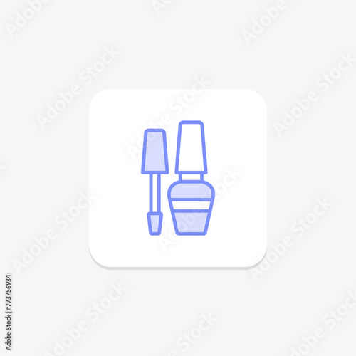 Beauty Nail Polish icon, nail polish, nails, manicure, beauty, editable vector, pixel perfect, illustrator ai file