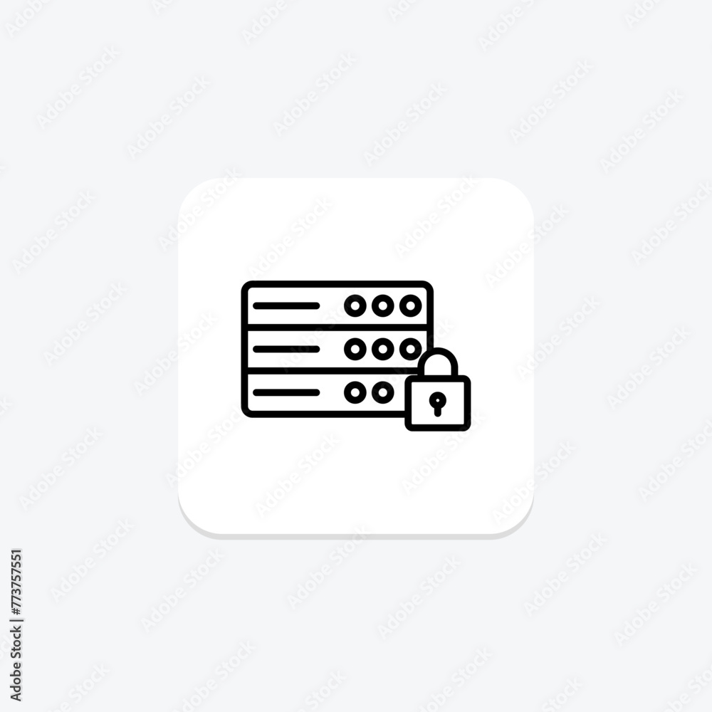 Secure Server icon, secure, server, data, protection, editable vector, pixel perfect, illustrator ai file Secure Server icon, secure, server, data, protection, editable vector, pixel perfect, illustrator ai file