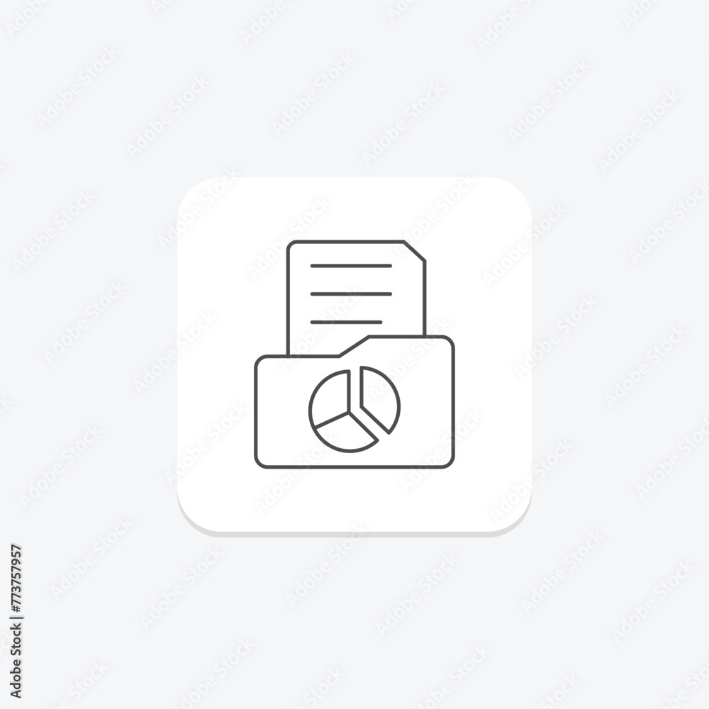 Graph Folder icon, graph, folder, data, chart, editable vector, pixel perfect, illustrator ai file Graph Folder icon, graph, folder, data, chart, editable vector, pixel perfect, illustrator ai file