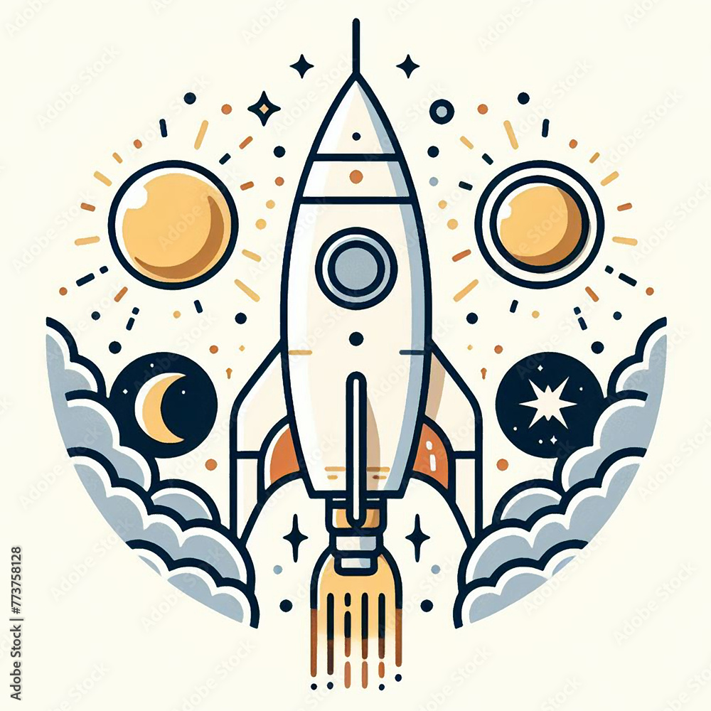 rocket in space rocket in space