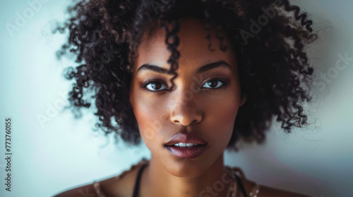 Young African American woman portrait