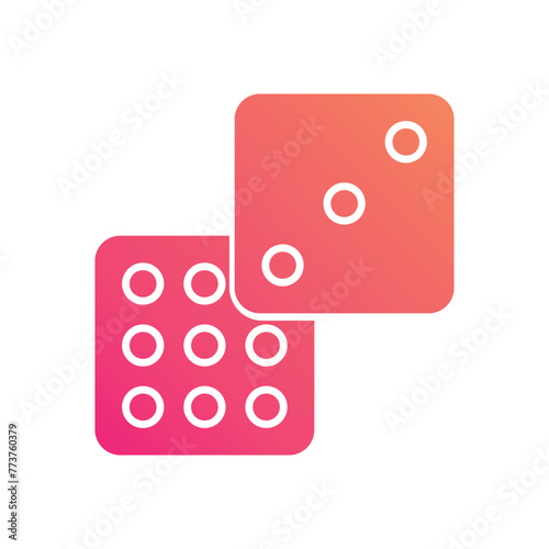 Dice vector icon