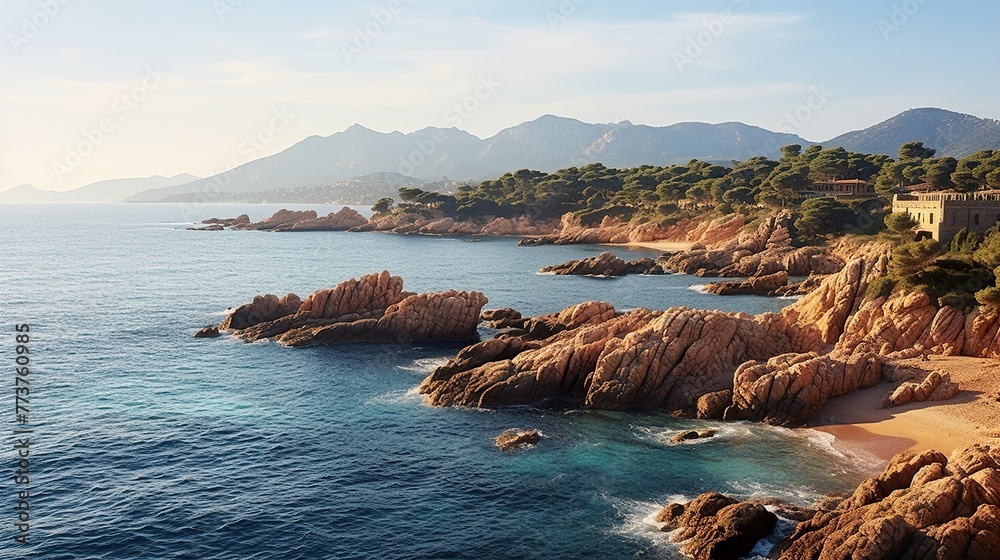 view of the coast of the region sea high definition(hd) photographic creative image view of the coast of the region sea high definition(hd) photographic creative image