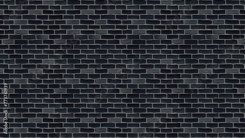 Brick Pattern black for interior wallpaper background or cover