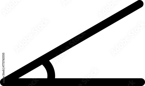 Acute angle icon
