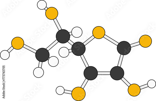 Vitamin C Molecule