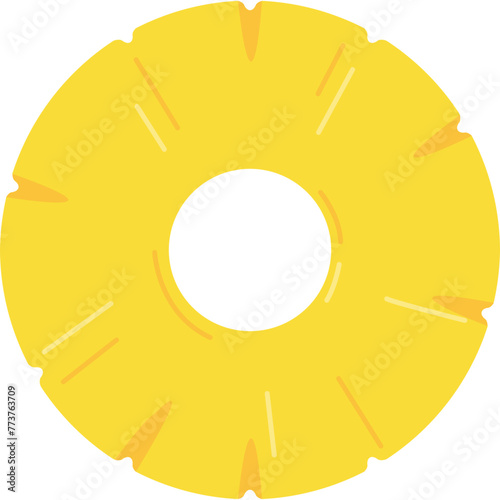 Pineapple slices rings exotic fruit