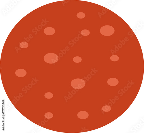 Slice of pepperoni pizza