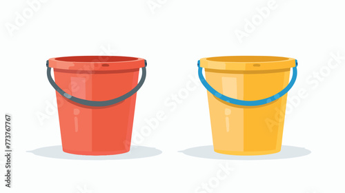 Bucket Icon flat vector isolated on white background © Vector