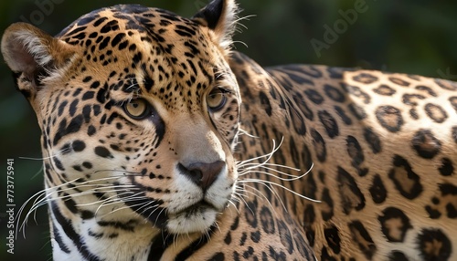 A Jaguar With Its Fur Patterned Like The Dappled S © Saman