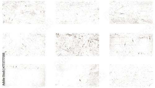 Collection of grunge wall texture. Grungy dirty distressed textures set. Distressed paint grunge texture pack