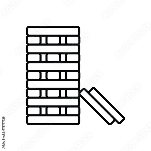 Jenga vector icon