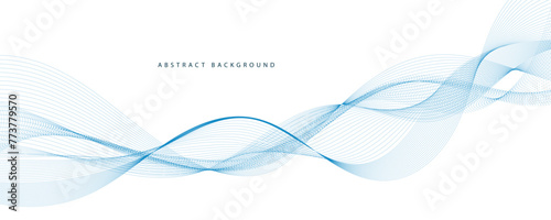 Abstract vector blue wave background. EPS10 