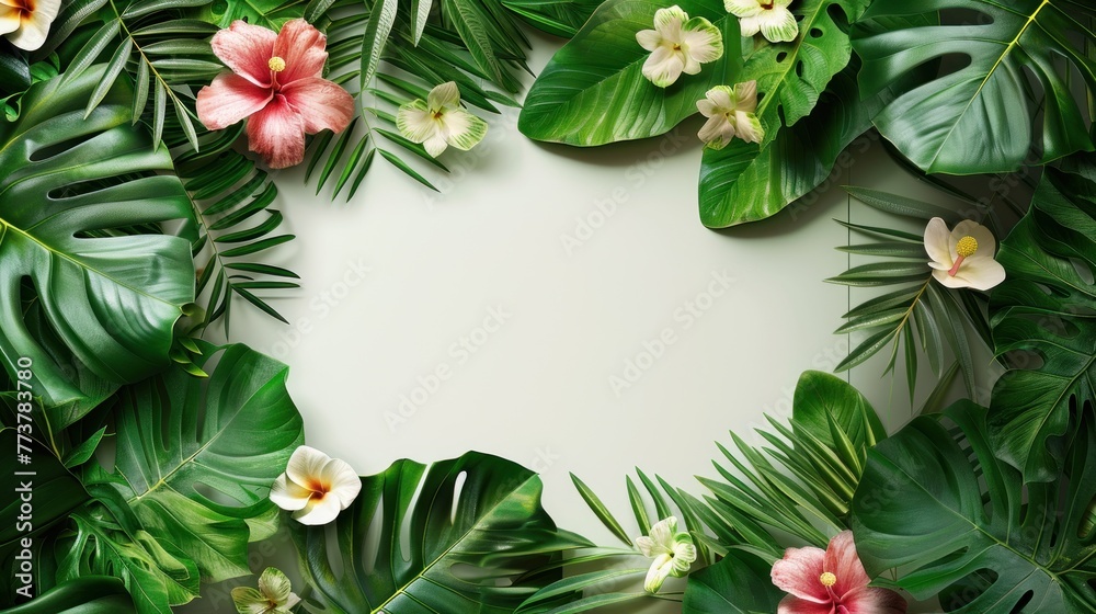 Fototapeta premium Portrait, Landscape Photo frame on color background wall
