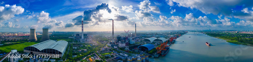 Aerial Photography of Scenery in Wujing Industrial Zone  Minhang District  Shanghai  China