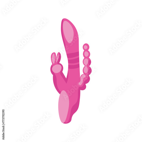 Sex toy on white background