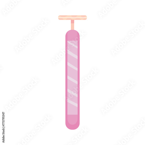 Facial massage tool on white background