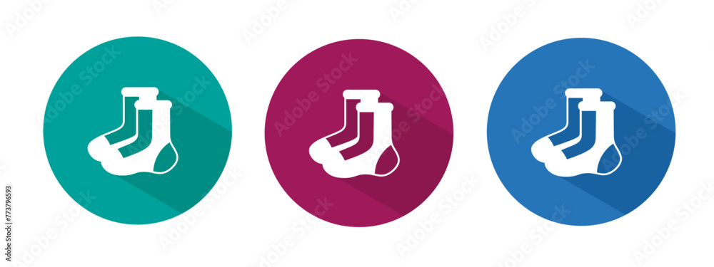 Icon for sock vector illustration in flat. Icon for sock vector illustration in flat.