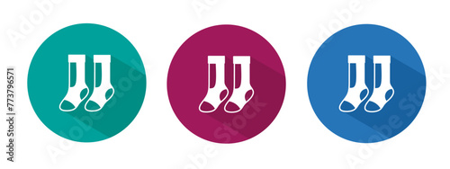 Icon for sock vector illustration in flat.