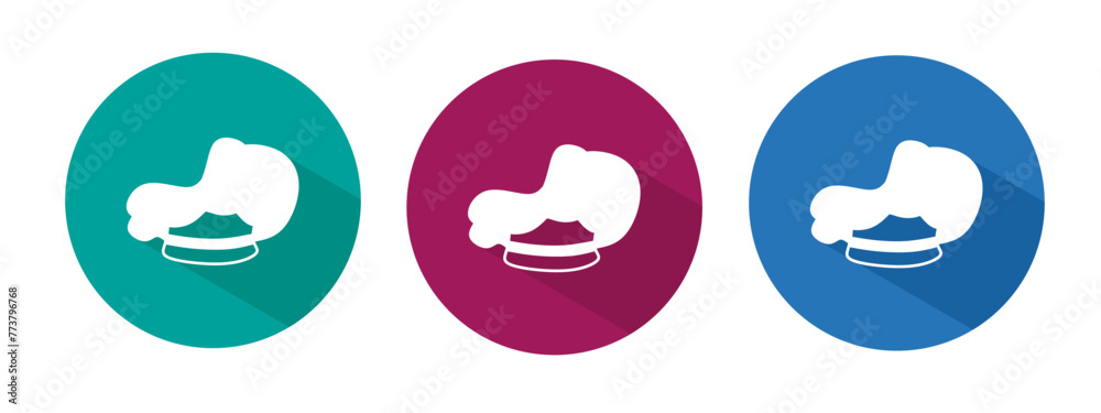 Icon for chef hat vector illustration in flat. Icon for chef hat vector illustration in flat.