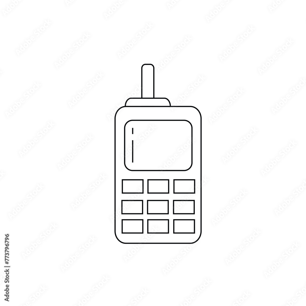 Phone icon. Cellphone pictogram in trendy flat style isolated on background vector Phone icon. Cellphone pictogram in trendy flat style isolated on background vector