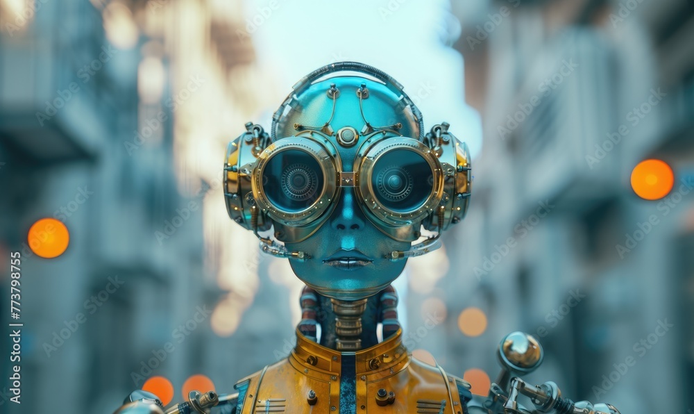 robot in the city robot in the city