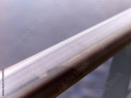 Handrail close view abstract background