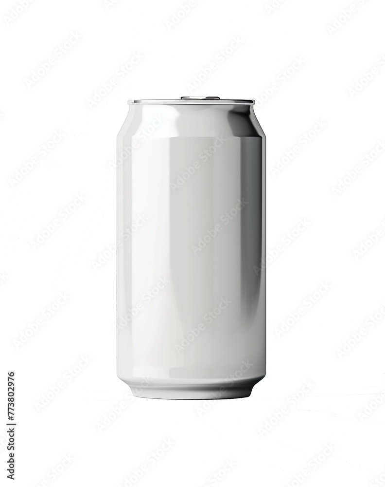 aluminum can mockup, white background, no text or logo on the can aluminum can mockup, white background, no text or logo on the can