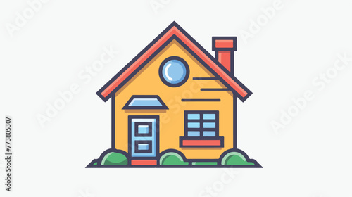 Home vector icon. House icon. Estate icon. Minimalist