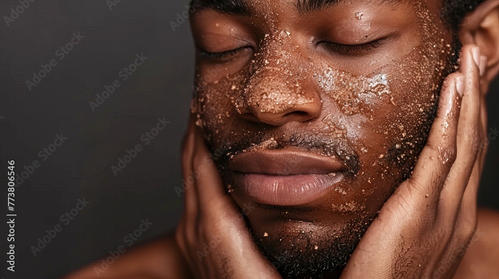 Gentle Exfoliation Ritual for Men with Natural Face Scrub
